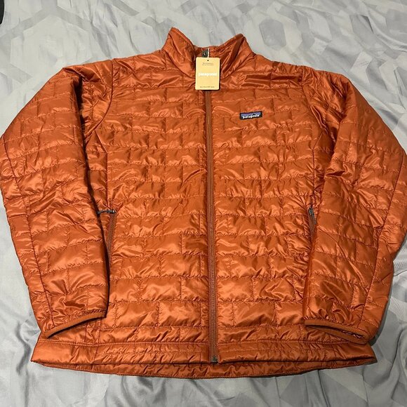 New Patagonia 2025 Nano Puff Jacket Burnished Red Orange Men's Large L - Picture 1 of 4